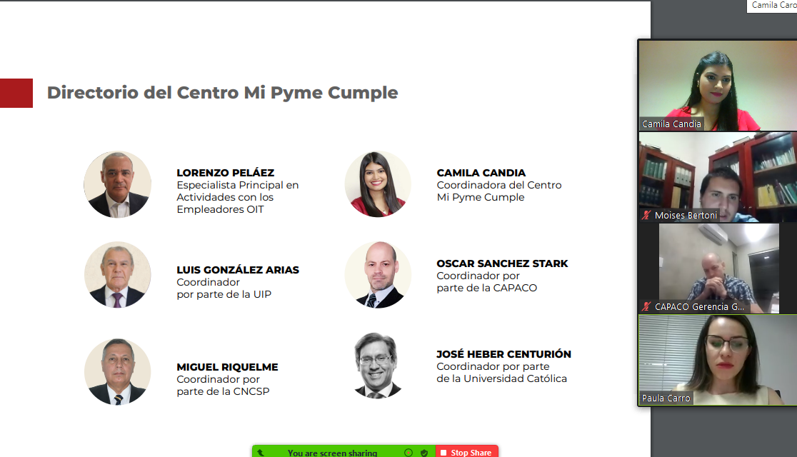 La CNCSP junto a la OIT y otras organizaciones impulsan Proyecto que cooperará en la Formalización de Mipymes